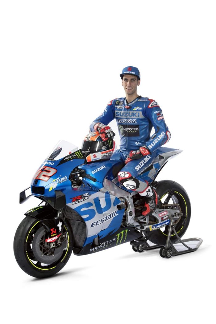 Alex Rins dengan motor barunya di MotoGP 2021