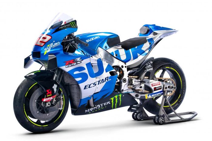 Detail livery baru tim Suzuki Ecstar di MotoGP 2021.