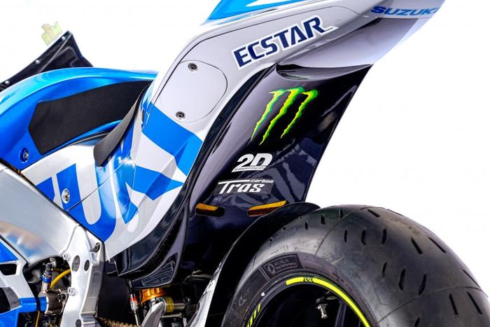 Detail livery baru tim Suzuki Ecstar di MotoGP 2021.