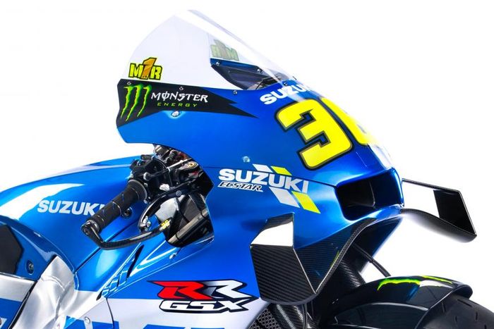 Angka 1 yang tetap menempel di Suzuki GSX-RR milik Joan Mir.