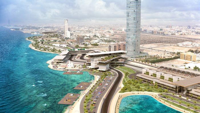 Gambar ilustrasi sirkuit jalan raya kota Jeddah F1 Arab Saudi 2021