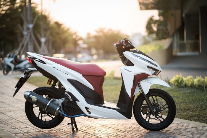 Modifikasi minimalis bikin Honda Vario makin manis