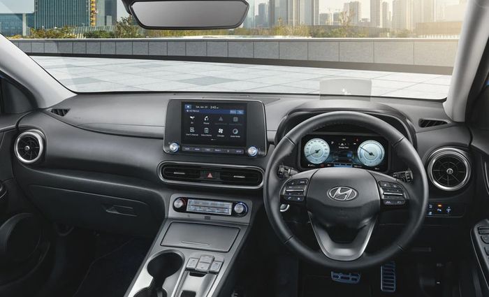 Tampilan interior Hyundai Kona Electric