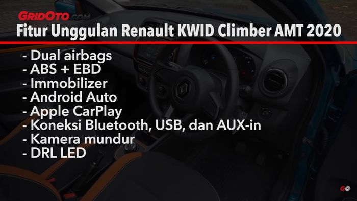Fitur Unggulan Renault Kwid Climber AMT2020