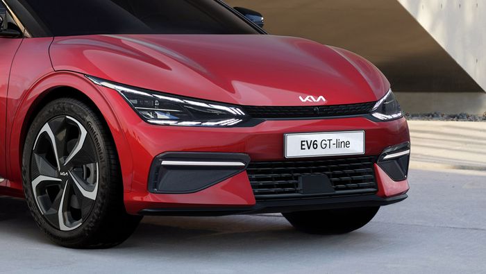 Digital Tiger Face pada KIA EV6 GT-Line.