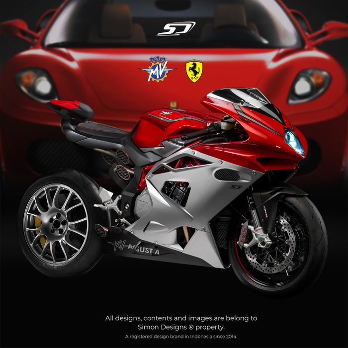 Ketika MV Agusta F4 bergabung dengan Ferrari F430