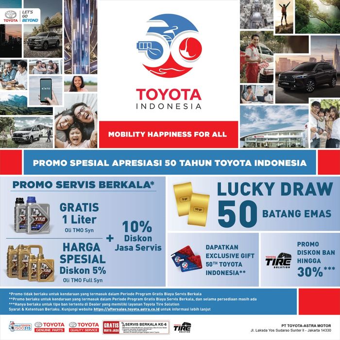Promo spesial di hari ulang tahun Toyota