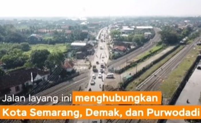 lokasi pembangunan flyover Mranggen Demak. 