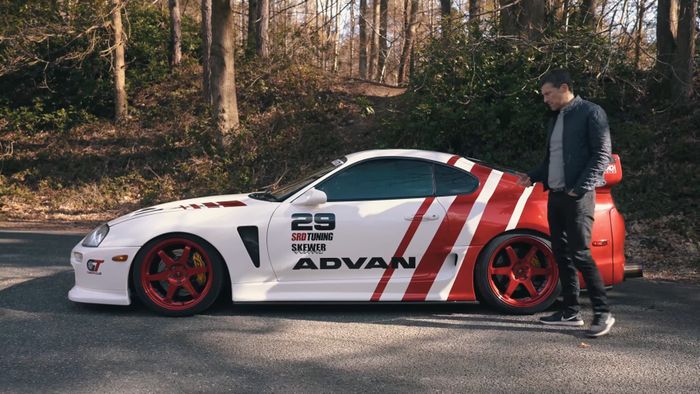 Toyota Supra Mk4 sudah pakai wide body kit