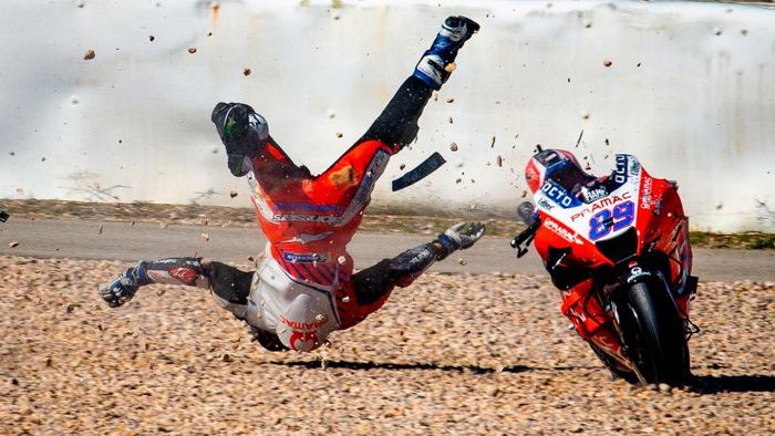 Crash Jorge Martin pada FP3 MotoGP Portugal 2021