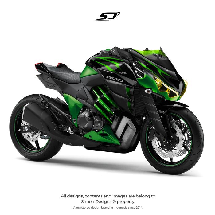 Modifikasi Kawasaki Z800 beraliran radikal karya Simon Designs