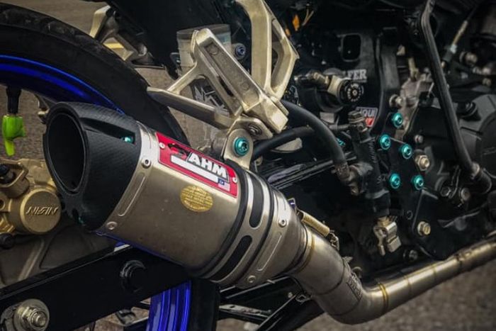 Exhaust system diganti dengan AHM