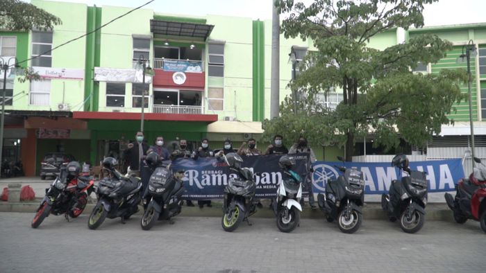 Para media yang bergabung menggunakan beragam line up dari Yamaha