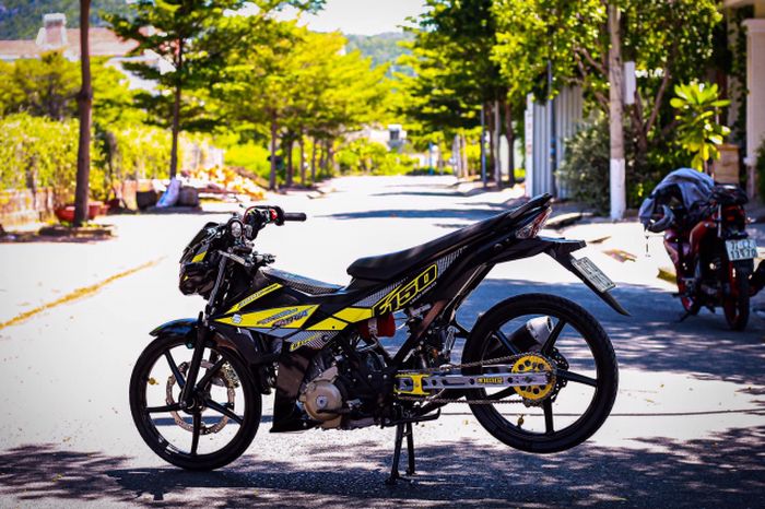 Modifikasi simpel Suzuki Satria F150 yang menawan
