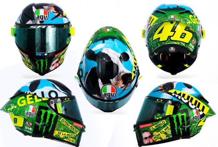 Helm baru Valentino Rossi di MotoGP Italia 2021