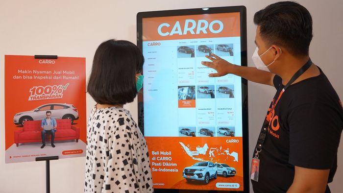 Pengalaman showroom interaktif di CARRO Automall Point