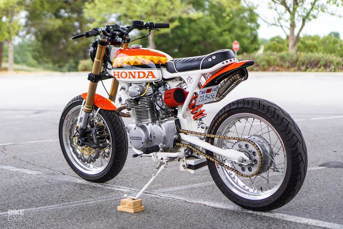 Honda CB350 street scrambler yang menawan