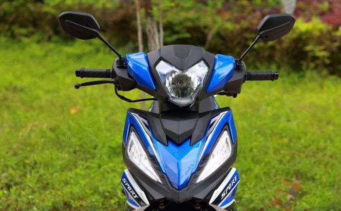 Bentuk muka Gymotor Flash X mirip Honda Supra GTR 150.