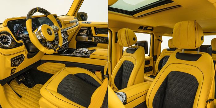 Ubahan kabinn Mansory Gronos juga dikemas kuning