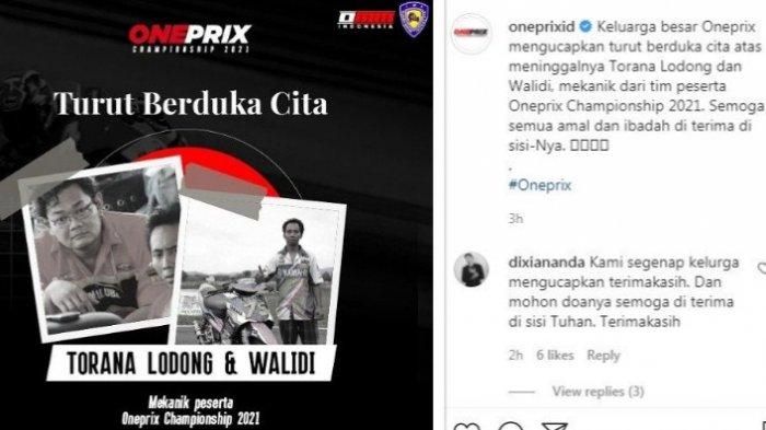 Dua mekanik balap oneprix yang meninggal dunia dalam kecelakaan beruntun di Tol Solo-Semarang