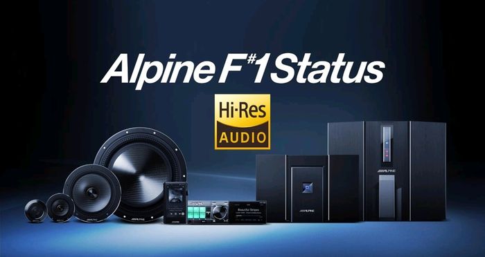 Satu set sistem audio Alpine F#1 Status