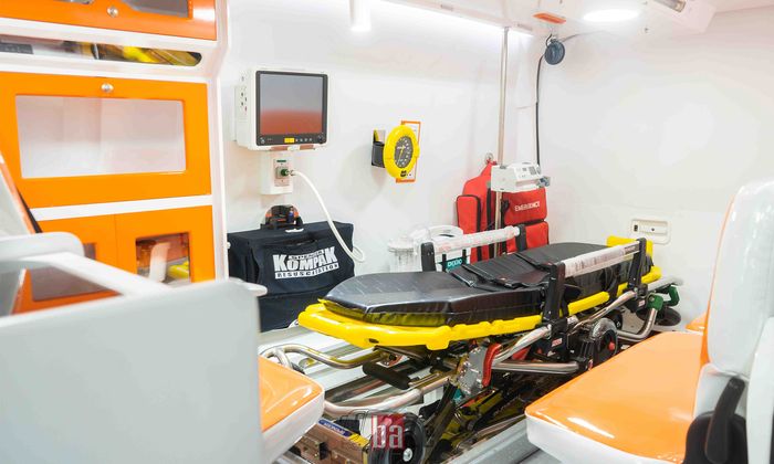Fitur di ambulans Covid-19 VIP didesain agar meminimalisir penyebaran virus di kabin