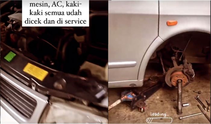 Mercedes-Benz Vito milik Omesh sedang di service.