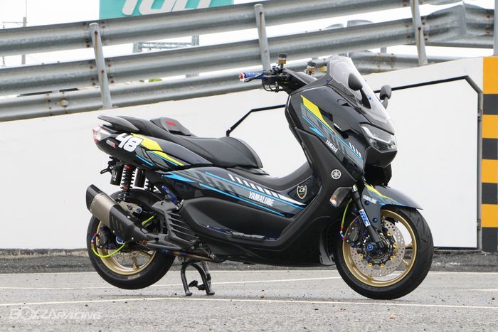 Modifikasi Yamaha All New NMAX berkonsep Daily Racing.