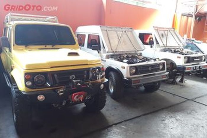 Ilustrasi Servis Suzuki Jimny di bengkel Mamba Motor