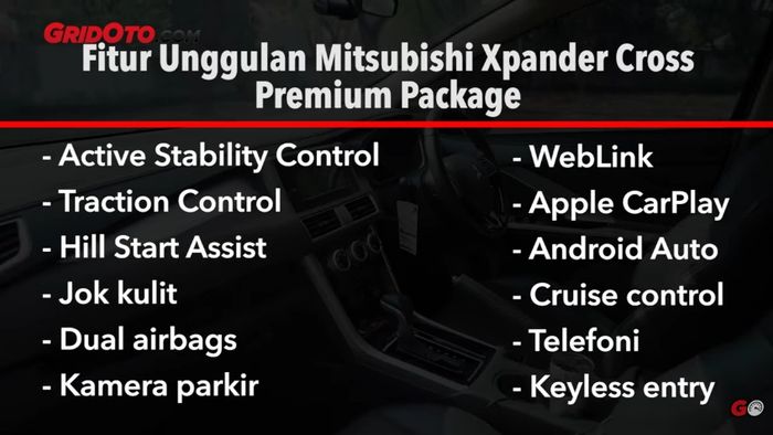Fitur Mitsubishi Xpander Cross Premium Package