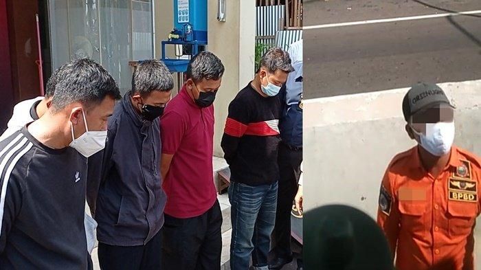 Kelima oknum Satgas Covid-19 yang melakukan pungli di pos penyekatan gerbang tol Kramasan, Ogan Ilir