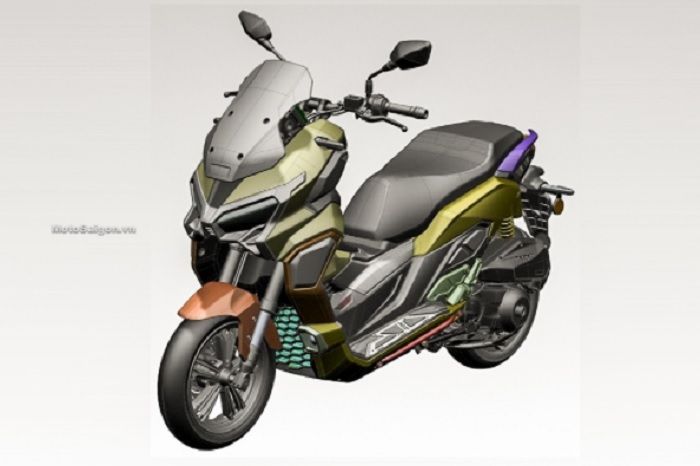 Bocor desain 3D motor baru Honda ADV 350, bikin penasaran bakal meluncur sebentar lagi?