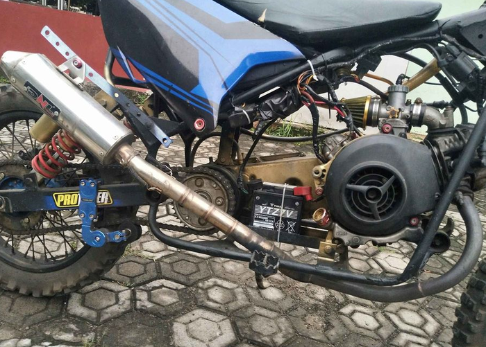 Mesin Yamaha Mio Soul bore up 150cc dan custom pakai gear dan rantai