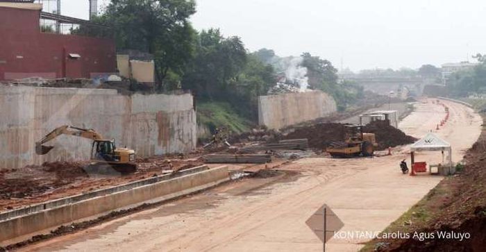 Ilustrasi pembangunan jalan tol Ciputat-Cinere, Tanggerang Selatan