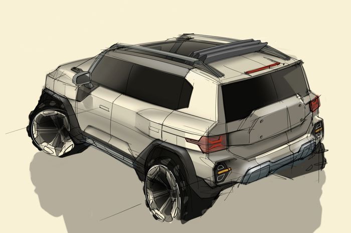 Sketsa desain SsangYong X200.