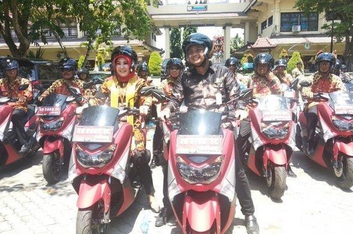 para kades di Kabupaten Klaten mendapat Yamaha NMAX pada akhir 2019.