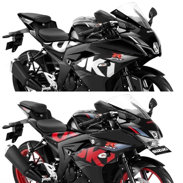 Desain GSX-R150 dan GSX-S150 ala David Aradea 