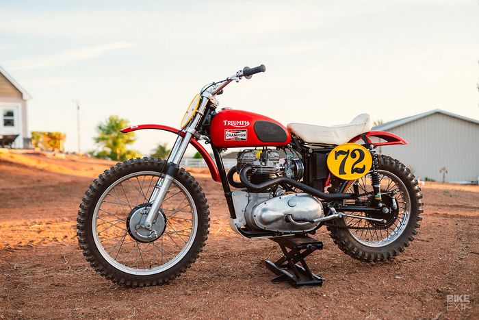 Triumph TR6 desert sled yang super keren