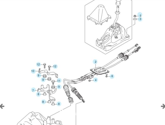 Skema kabel selector transmisi manual Suzuki ertiga generasi awal