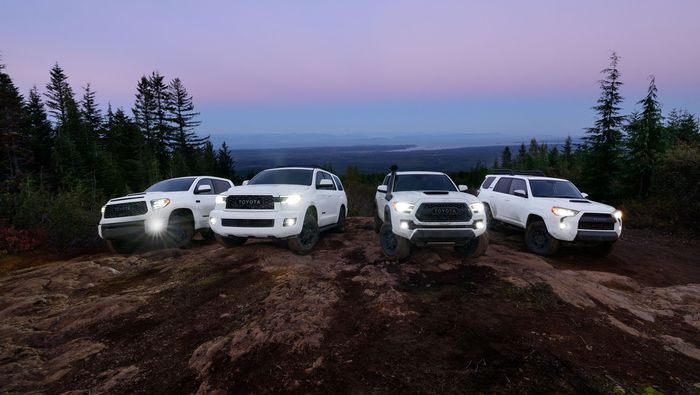 Mobil-mobil TRD Pro di Amerika Serikat.