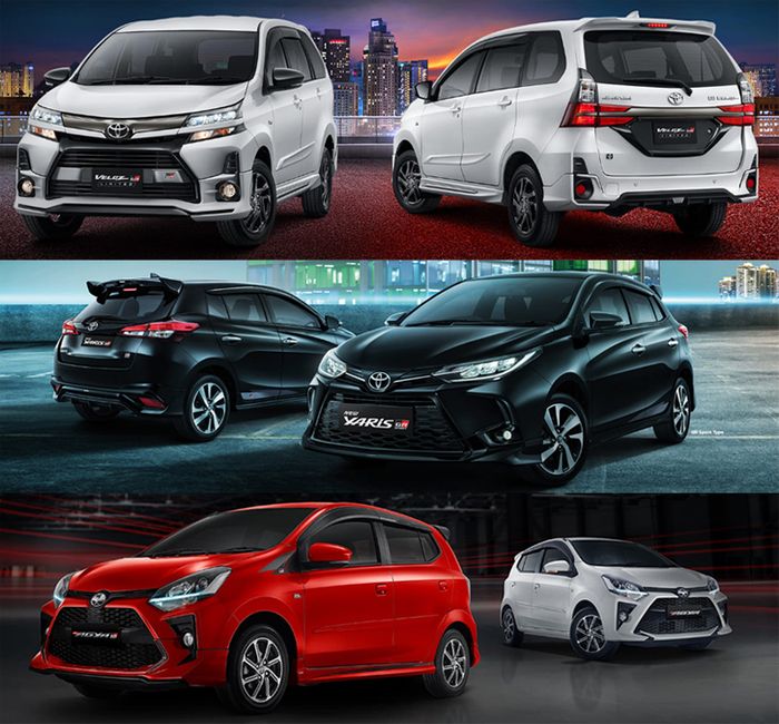 Toyota GR Sport Line Up. Avanza GR Sport Limited, Agya GR Sport, Yaris GR Sport