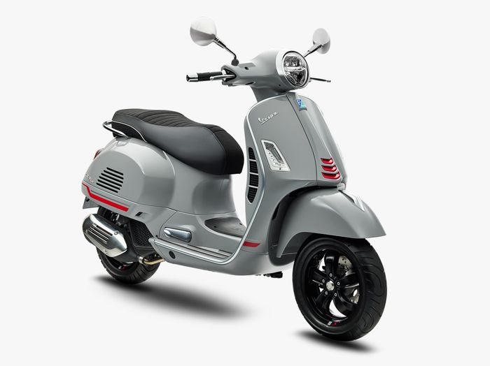 Vespa GTS Super Sport 150 i-get ABS warna Grey Materia