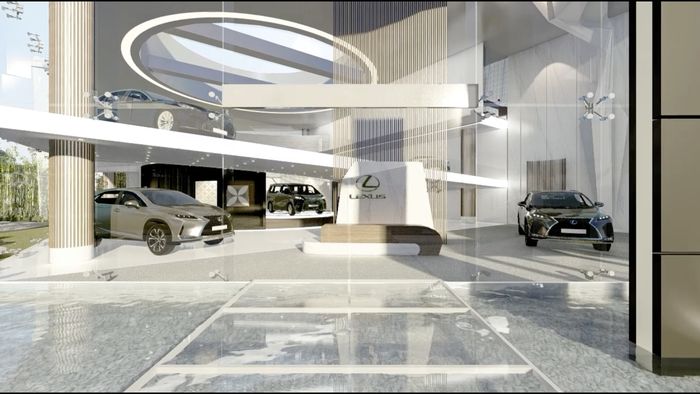 Bagian entrance Lexus Experience virtual gallery