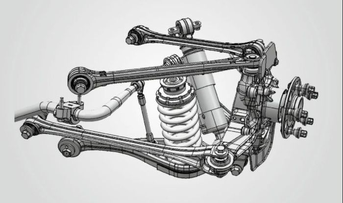 Contoh lain konstruksi Multi-Link Suspension
