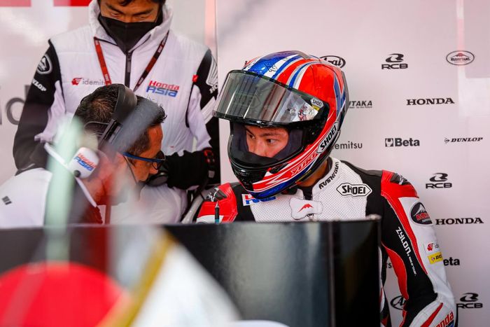 Yuki Kunii dari Honda Team Asia baru pertama kali menjajal Sirkuit Silverstone