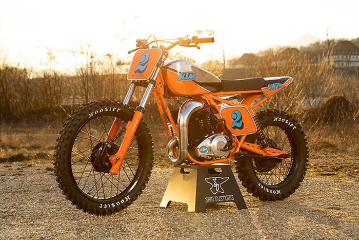 KTM GS250 flat tracker yang sangar