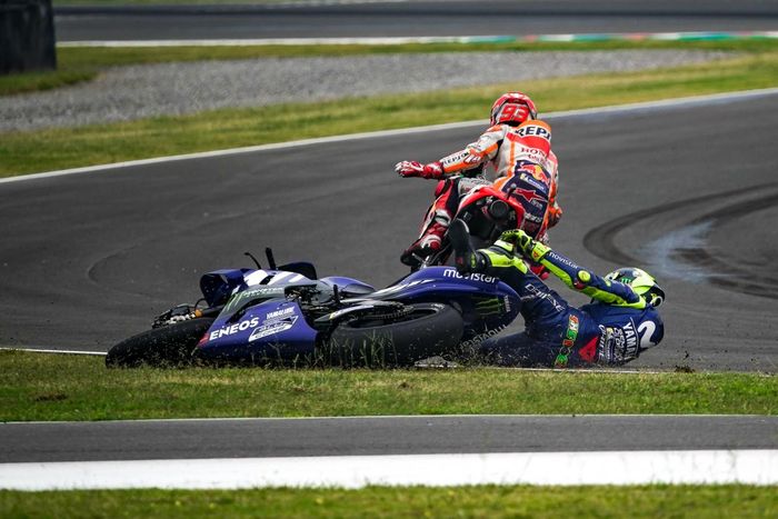 Argentina Clash, perseteruan antara Marc Marquez dan Valentino Rossi di MotoGP Argentina 2018