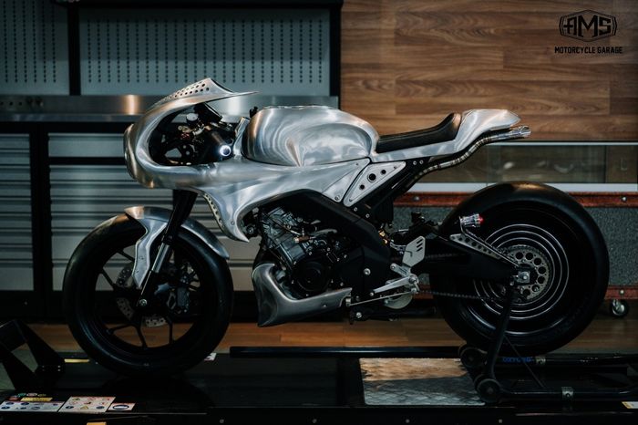 Yamaha XSR 155 custom untuk program Yard Built Indonesia karya AMS Motorcycle Garage