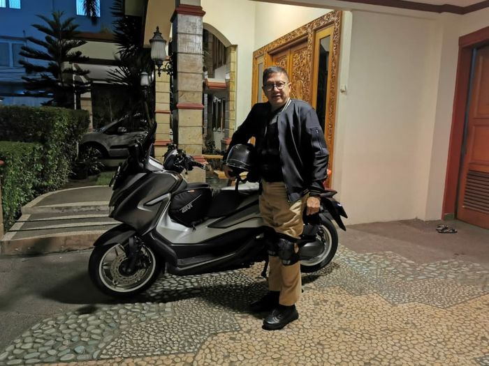 Mantan Menteri Agama, Lukman Hakim Saifuddin mengendarai Honda Forza 250 untuk turing ke Sabang, Aceh