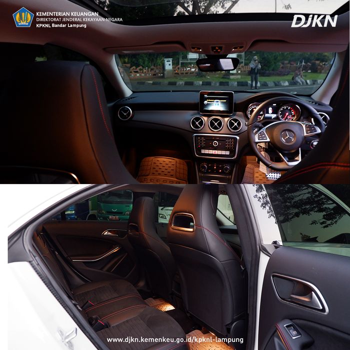 Interior Mercedes-Benz CLA 200 yang dilelang KPKNL Bandar Lampung